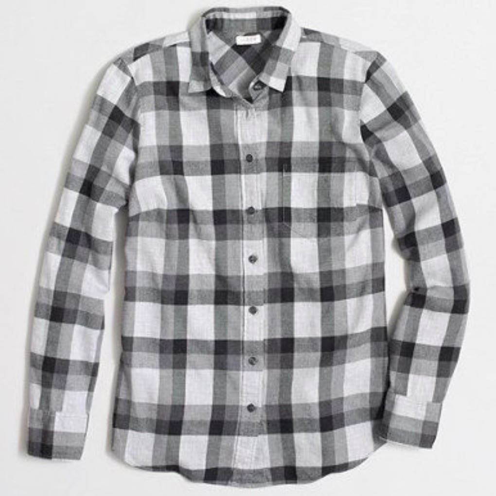J.Crew Xs Gray Button Up